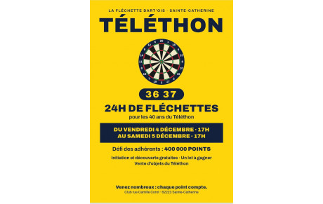 Téléthon 2026 - La Fléchette DART'ois Sainte-Catherine (FDSC)
